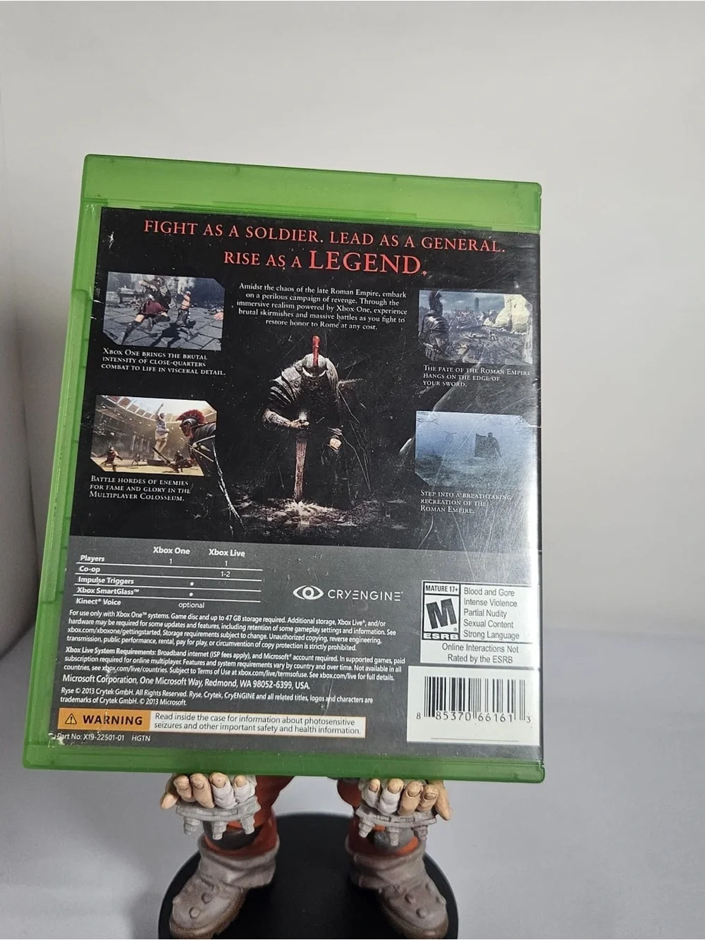- Ryse: Son of Rome -Xbox one